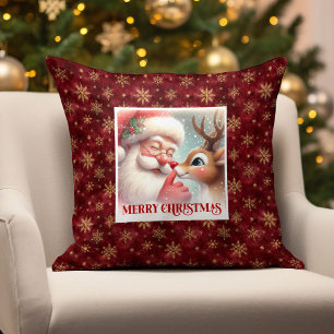 Classic Santa Rudolph Festive Xmas Pillow Delight 