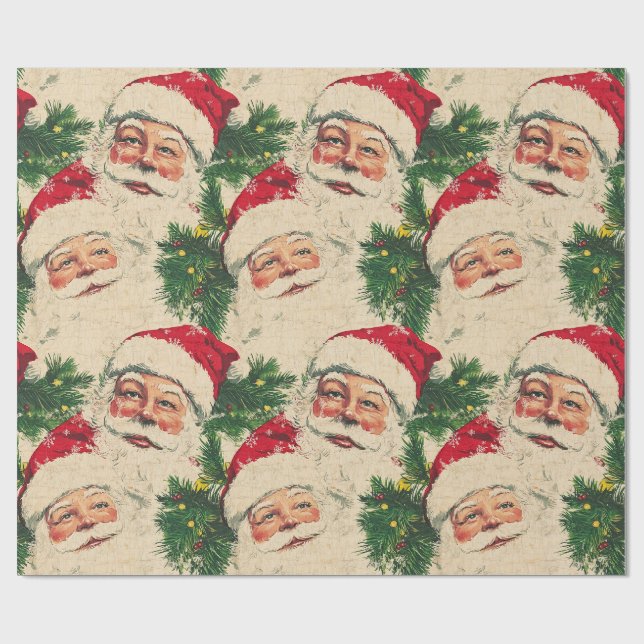 Classic Santa's Welcome Wrapping Paper (Flat)