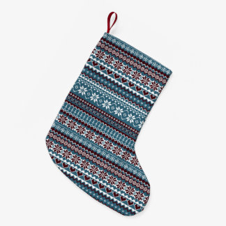 Classic Scandinavian Christmas Sweater Pattern Small Christmas Stocking