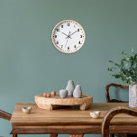 Classic School Bold Numbers Wall  Clock<br><div class="desc">Classic looking clock,  adjust the colours of the lines and background,  as well as the font.</div>