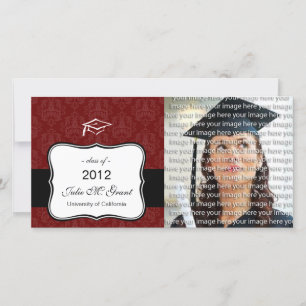 Classic School Graduation Photo Announcement Cards
