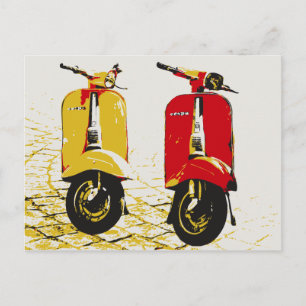 Classic Scooter Postcard