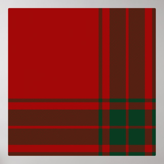 Classic Scottish Checkered Pattern Foil Prints (Front)