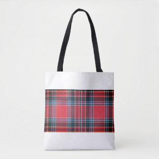 Classic Scottish Checkered Pattern Tote Bag