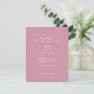Classic Script Elegance Wedding Enclosure Card