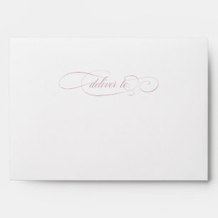 Classic Script Elegance Wedding Envelope