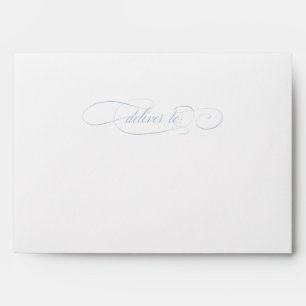 Classic Script Elegance Wedding Envelope