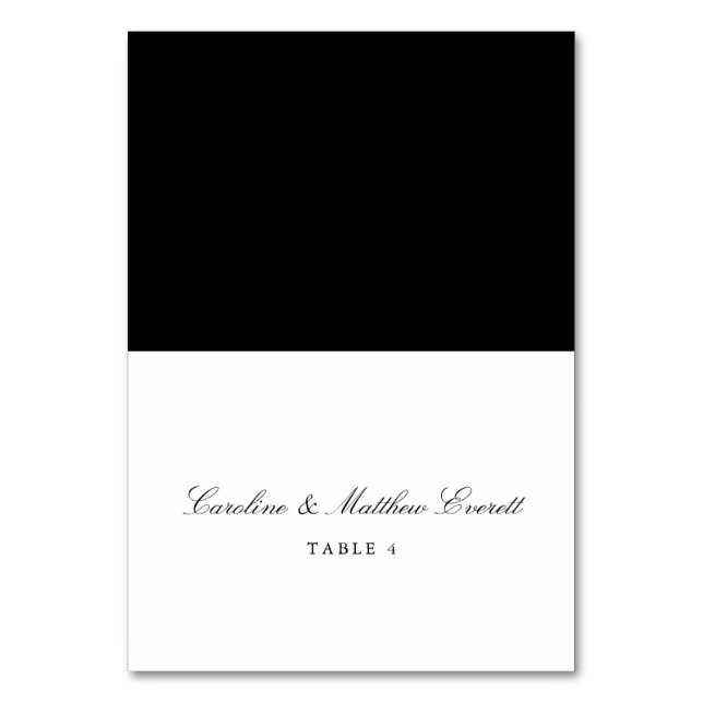 Classic Script Elegant Custom Name Place Card (Front)