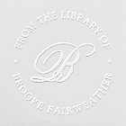 Classic Script Monogram Bookplate