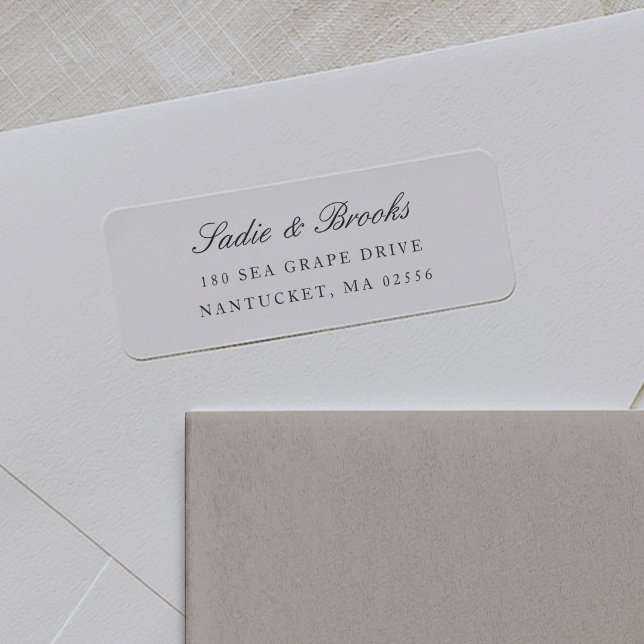 Classic Script Return Address (Creator Uploaded)