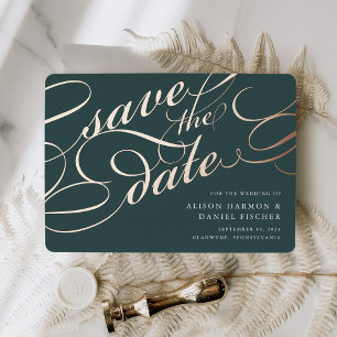 Classic Script Save the Date