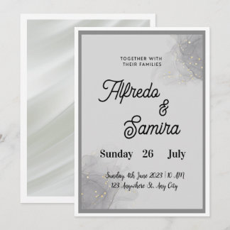 Classic Script Wedding Invitation