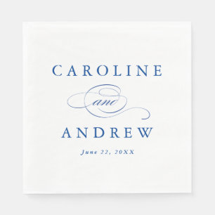 Classic Script Wedding Napkin