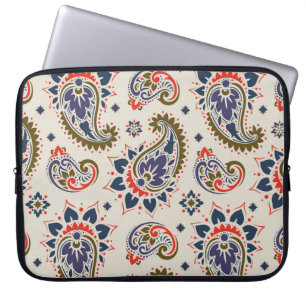 Classic seamless paisley pattern design. laptop sleeve