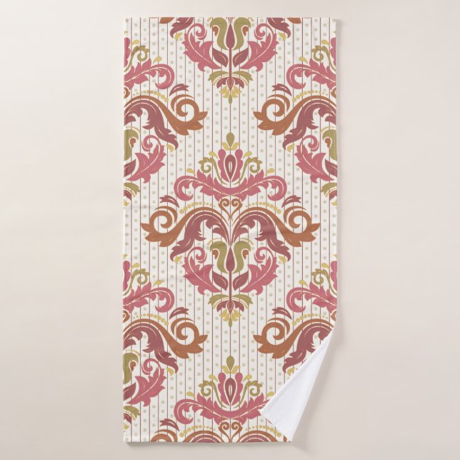 Classic seamless pattern. Damask orient colourful  Bath Towel (Bath Towel)