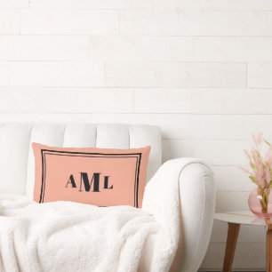 Classic Serif Initials  Lumbar Cushion