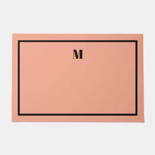 Classic Serif Initials Welcome Mat