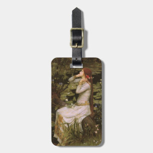 Classic Shakespeare Ophelia Pond Lily Fine Art Luggage Tag