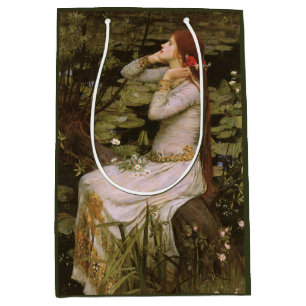 Classic Shakespeare Ophelia Pond Lily Fine Art Medium Gift Bag