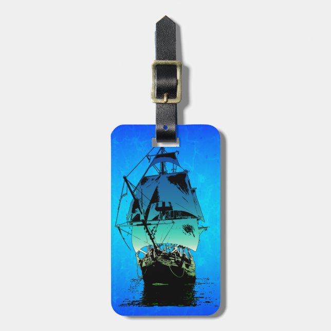 Classic Ship Luggage Tag (Front Vertical)