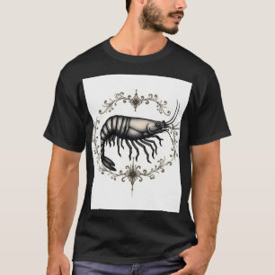 Classic Shrimp Flash Tattoo T-Shirt Design