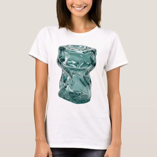 Classic Silver ABSTRACT ART Design v2 T-Shirt (Front)
