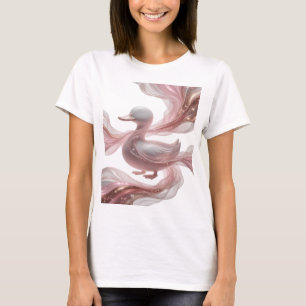 Classic Silver ABSTRACT ART Graphic Design T-Shirt