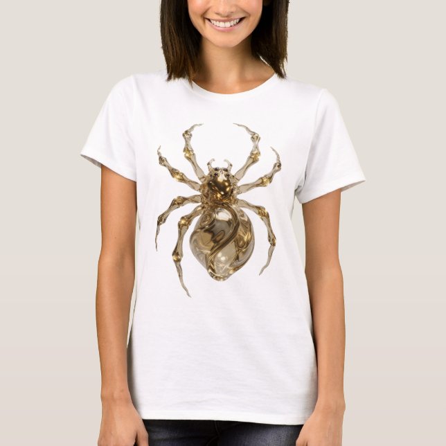 Classic Silver ABSTRACT ART Graphic Design v2 T-Shirt (Front)
