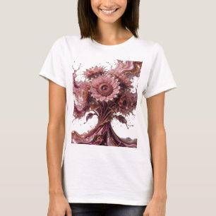 Classic Silver FLOWERS IN JUICE Wearable Art T-Shirt
