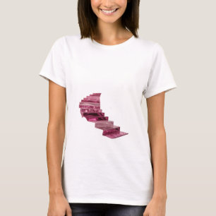 Classic Silver GLITTERING STAIRCASE Slogan Tee