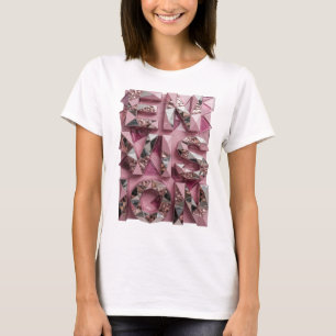 Classic Silver LOVE Graphic Design T-Shirt