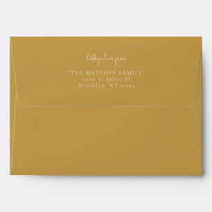 Classic simple Aztec Gold   Envelope