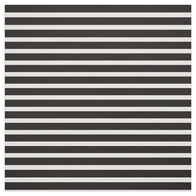 Classic simple black and white stripe fabric (Swatch)