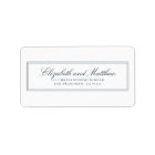 Classic Simple Elegant Chic Wedding Return Address