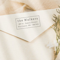 Classic Simple Frame Name & Address