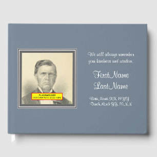 Classic, Simple Funeral Guestbook