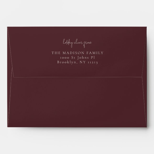 Classic simple Light Chocolate  Envelope (Back (Top Flap))