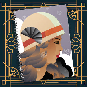 Classic Simple Lines of the Art Deco Era Notebook