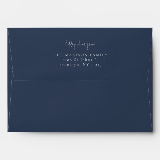 Classic simple Peacoat  Envelope (Back (Top Flap))