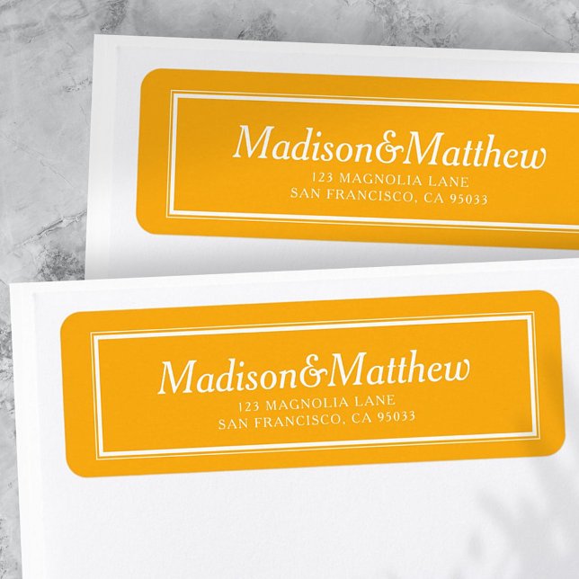 Classic Simple Typography Wedding Return Address (Creator Uploaded)