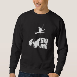 Classic Skiing Alpine Downhill Ski Mountain Sweatshirt