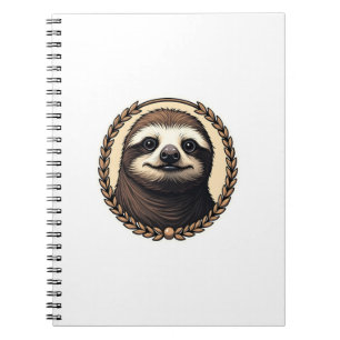 Classic Sloth Engraving Nature Shirt (1) Notebook
