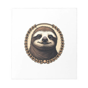 Classic Sloth Engraving Nature Shirt (1) Notepad
