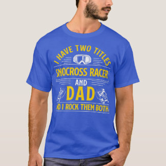 Classic Snocross Racing Dad A Snowmobiler Snowmobi T-Shirt