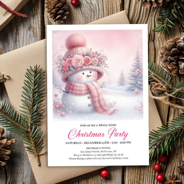 Classic Snowy Forest Kids Digital Download Christm Invitation (Classic Snowy Forest Kids Digital Download Christmas Invitation

)