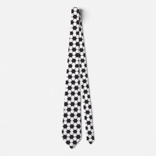 Classic Soccer Ball Black White Pattern Tie
