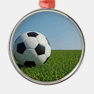 Classic Soccer Ball Field View Metal Tree Decoration