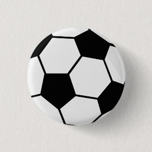 Classic Soccer Ball Graphic Traditional Sports Fan 3 Cm Round Badge