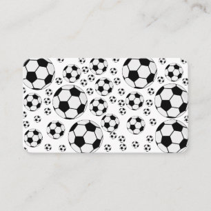 Classic Soccer Ball Graphic Traditional Sports Fan Business Card