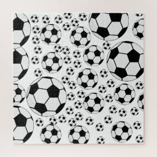 Classic Soccer Ball Graphic Traditional Sports Fan Jigsaw Puzzle